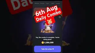 Hamster Kombat Daily Combo today August 6, 2024 #hamsters #hamsterkombat #combocard #hamstergaming