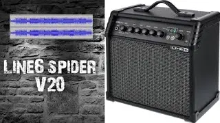 Обзор гитарного комбика Line6 spider V20. Качество записи гитары.