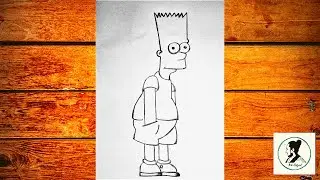 How to draw bart simpson | pencil drawing | easy pencil art| cartoon | step by step | srilanka |2021