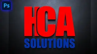 How to Create a Bold Logo in Photoshop | HCA Solutions Logo Design Tutorial