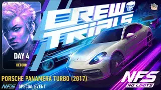 Crew Trials: Day 4 DETOUR | Porsche Panamera Turbo (2017) | NFS No Limits