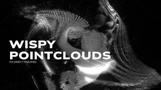 Webcam / Video Wispy PointClouds in Touchdesigner (No Kinect required)