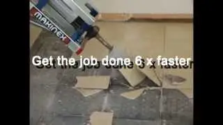 Makinex Jackhammer Trolley - 6 x faster tile removal