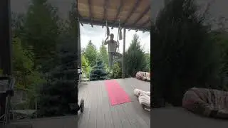 Асана стоя в гамаке/позы дерево