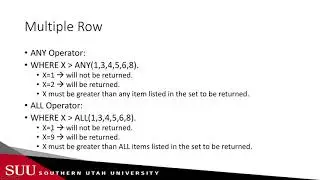 Databases: Multiple Row Subquery