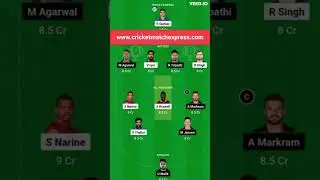 KKR vs SRH Dream11 Prediction today match #dream11prediction #dream11teamtoday