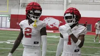 Video from Arkansas fall camp practice No. 2