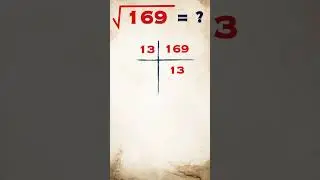 Square Root of 169 / 169 ka vargmul / 