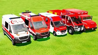 ALL AMBULANCE CARS EMERGENCY TRANSPORTING. FS22