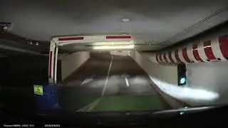 Driving in and out very narrow Parkgarage with my Tesla Model X Yoda