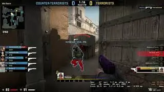 CSGO 1v5 Clutch Dust 2 (Never be hungry for knife kill)