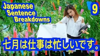 ３月は仕事が忙しい。(Japanese Sentence Breakdown-9)