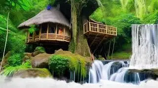 tree house in the jungle