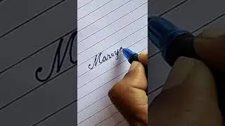 beautiful name Mariya in cursive writing #shorts