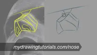 A Simple Approach for Drawing ANY Nose - Nose Drawing Course (2/8)