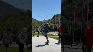 Вторая смена скейт лагеря☀️ Группа начинающие🏄‍♂️ #краснаяполяна
