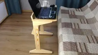 ✅ Table for a smartphone, tablet, laptop made of wood