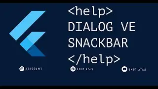 Flutter | GetX ile Dialog ve SnackBar  | Dialog and SnackBar with GetX
