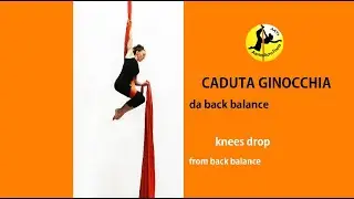 Tessuto aereo - Acrobatica aerea caduta ginocchia, #aerialsilk  #danzaaerea #aerial #aerialdance