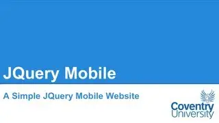 Simple JQuery Mobile Website
