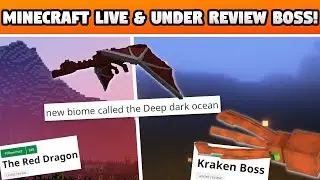 Minecraft Live & Bosses That Are UNDER REVIEW!!! (Deep Dark Feedback Discovery)