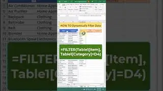 How to Filter Data with Dynamic Array Function: Excel Guide 