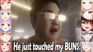 Hololive Girls Reaction To Violated Guy (RE: The Bathhouse)