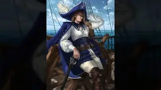 Lady Privateer - Digital Painting Process