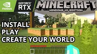 Minecraft Windows 10 - How To Install & Play Minecraft RTX 🤠 Enable Ray Tracing Shaders