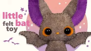 🍂 Felt Halloween lil Bat toy ★ Free Autumn Halloween Craft ★ 🍂🦇