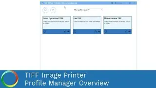 Profile Manager Overview | TIFF Image Printer 12 | PEERNET