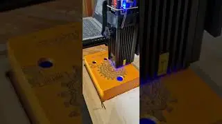 Big Muff Pii clone in the making, enclosure being laser engraved