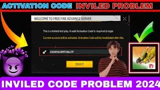 🤔Ff advance server activation code problem today ❗