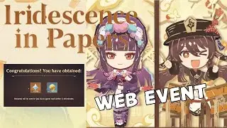 Free Primogem Web Event Iridescence in papers Genshin impact 3.4