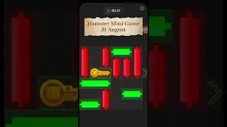 31st August Hamster Kombat Mini Game Solution #hamsterminigame
