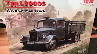 WWII German Truck Mercedes Benz L3000s от ICM 