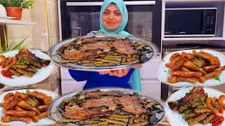 ضحكت عليهم وماعملتش فتة أول يوم العيد واكلتهم أكلتى المفضلة ورق عنب بالريش وممبار
