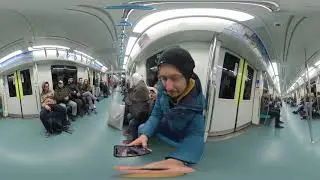4K - 360 градусов - Метро Стамбула - Турция