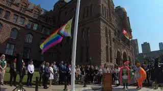 Flag Raising Ceremony At Queen’s Park During Pride Month 2023
