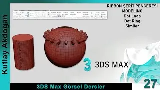 Autodesk 3DS Max Dersleri-27 3DS Max  Ribbon Şerit Penceresi