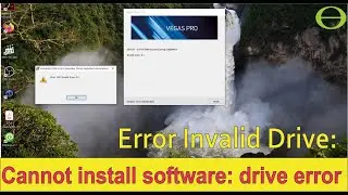 Cannot install software - invalid drive error message - solved.
