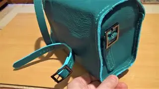 Как изготовить сумку самому. Изготовление кожаной велосумки.