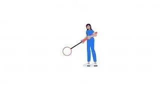 Indian female doctor using magnifying glass line 2D character animation
