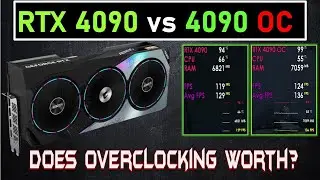 RTX 4090 vs 4090 OC Benchmarks for gamers Gigabyte AORUS 4090 overclock Test