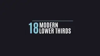 After Effects Template - 18 Modern Lower Thirds