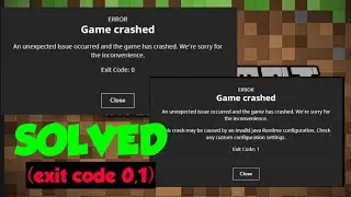 How To Fix Minecraft  Issues (exit code 0,1) Tlauncher Crash Fix MODS Crash Fix Resource Pack Crash