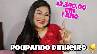 DESAFIO DOS 12 MESES POUPANDO DINHEIRO - R$2.340,00 em 1 ano🤑🤑