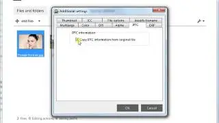 Copy metadata during image conversion with reaConverter