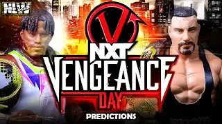 NXT VENGEANCE DAY 2023 PREDICTIONS! WWE Figures | NLW
