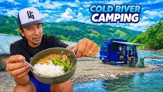 RELAXING COLD RIVER CAMPING | Boy Perstaym's Van Life